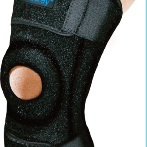 Medway Rodillera Larga abierta con estabilizador de rótula y soportes laterales flexibles - Talla Universal