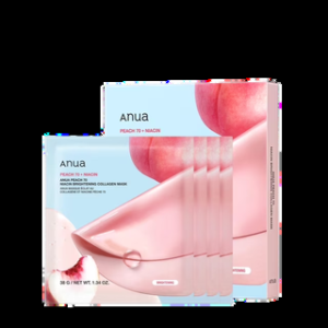 Anua Peach 70 Niacin Brightening Collagen Mask 4 pzas