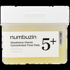 Numbuzin No.5+ Glutathione Vitamin Concentrated Toner Pads 70 pzas